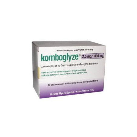 Комбоглайз 2.5 мг/1000 мг х 60 таблетки AstraZeneca