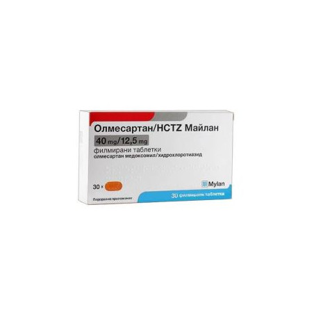 Олмесартан HCTZ 40 мг/12.5 мг х 30 таблетки Mylan
