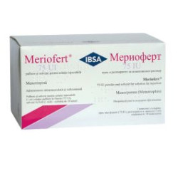 Мериоферт прах за инжекционен разтвор 75 IU х 10 флакона IBSA