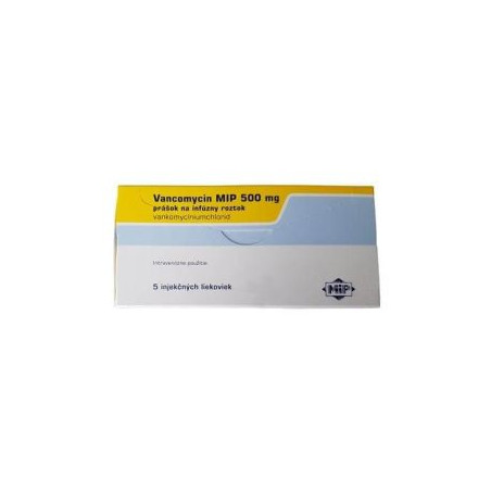 Ванкомицин прах за инфузионен разтвор 500 мг 5 флакона х 15 мл MIP Pharma