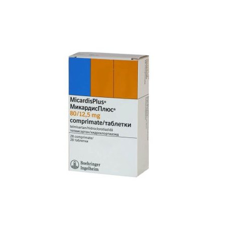 Микардис Плюс 80 мг/12.5 мг х 28 таблетки Boehringer Ingelheim