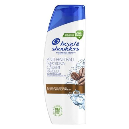 HEAD & SHOULDERS Кофеин, шампоан против пърхот, 330 мл