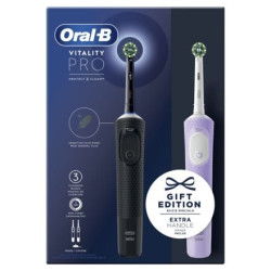 ORAL-B Комплект Vit Pro Черна + Лилава, електрическа четка за зъби