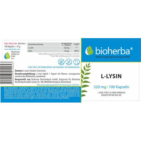 L-Lysine 400 mg