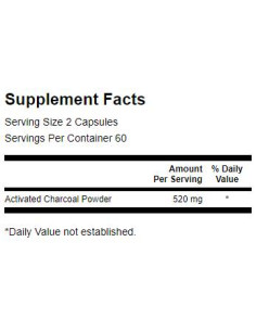 Activated Charcoal 260 mg 2