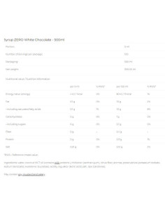 Syrup Zero - White Chocolate 2