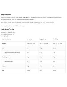 Protein Shake | with Soy Isolate -amp, Pea Isolate 2