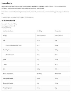 Vegan Protein Blend | Pea + Soy + Pumpkin 2