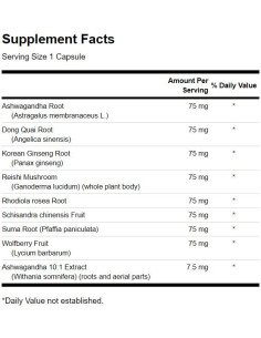 Adaptogenic Herbal Complex | with Rhodiola Ashwagandha Ginseng 2