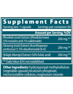 Eastern Adaptogen | Rhodiola + Ginseng + Shilajit 2