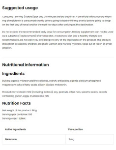Melatonin 1 mg 2