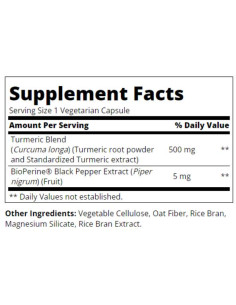 Turmeric 500 mg + Black Pepper 2