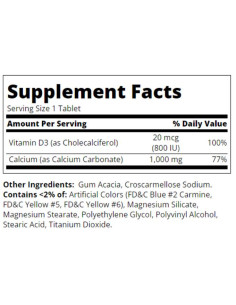 Calcium 1000 mg + D3 20 mcg 2