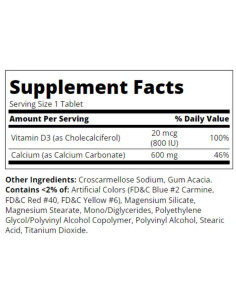 Calcium 600 mg + D3 2