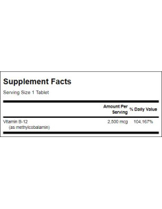 Methylcobalamin B-12 2500 mcg 2