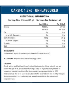 Carb-X | 100- Cyclic Dextrin Carbohydrates 2