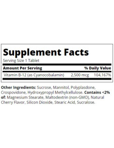 Vitamin B-12 2500 mcg Quick Dissolve 2