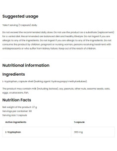 Tryptophan 300 mg / Vege 2