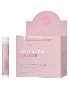 Collagen Deluxe Liquid | Hydrolyzed Marine Collagen Peptides with Hyaluronic Acid, Vitamins and Minerals