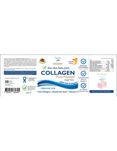 Fish Collagen 10 000 mg | with Hyaluronic Acid + Vitamin C 2