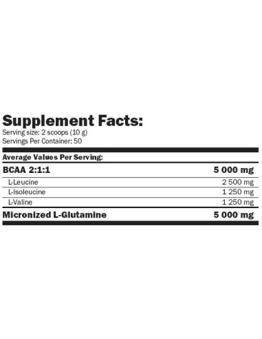 L - Glutamine + BCAA