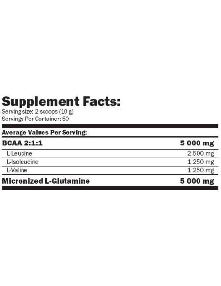 L - Glutamine + BCAA