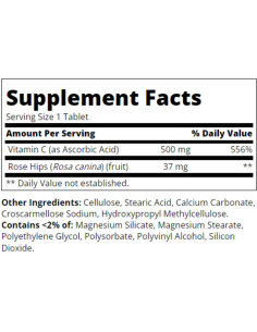 Vitamin C 500 mg + Rose Hips 2