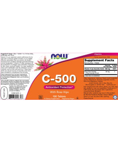 Vitamin C-500 with Rose Hips 2
