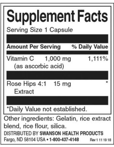 Vitamin C with Rose Hips 1000 mg 2