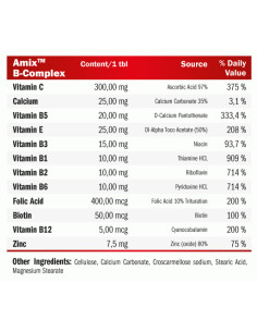 Vitamin B-Complex + Vitamin C -amp, E 2