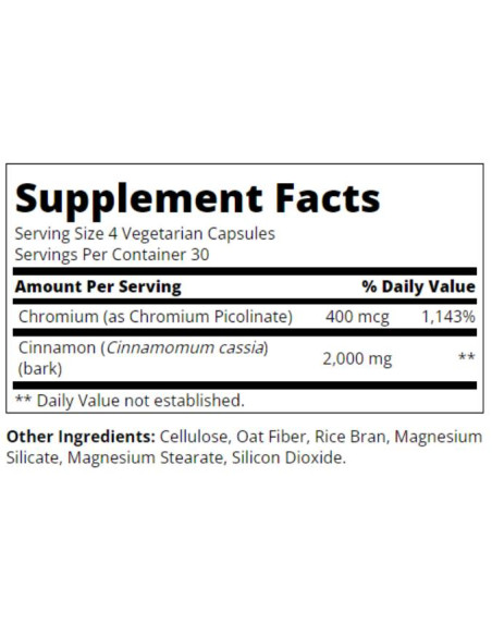 Cinnamon 2000 mg + Chromium