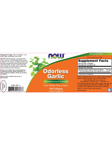 Odorless Garlic