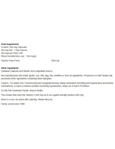 Taurine 1000 mg / Double Strength 2