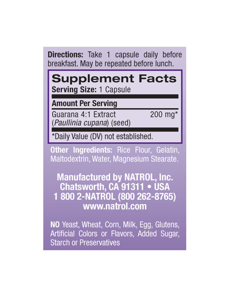 Guarana 200 mg