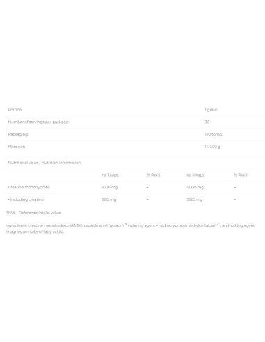 Creatine Monohydrate Caps