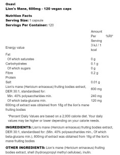 Lion-N39,s Mane 600 mg 2