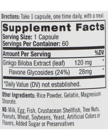 Ginkgo Biloba 120 mg