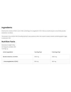 Colostrum Bovine Powder | 30- Immunoglobulin G 2