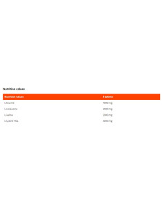 BCAA 1500 + Lysine 2