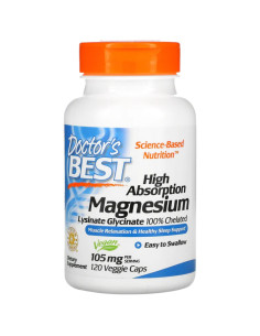 High Absorption 100- Chelated Magnesium Glycinate 105 mg