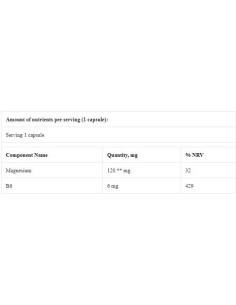 Magnesium Premium B6 2