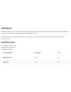 Mg + B6 / Magnesium Citrate + B6 2