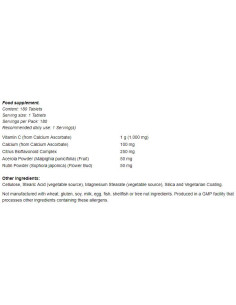 Vitamin C-1000 Complex - Buffered with 250 mg Bioflavonoids 2