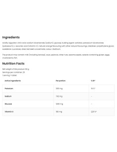 Electrolyte Effervescent | Potassium, Sodium, Glucose -amp, Vitamin C 2