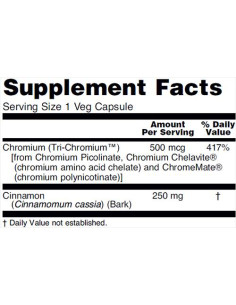 Tri-Chromium 500 mcg + Cinnamon 2