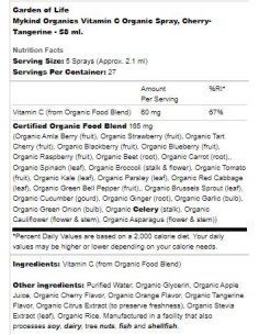 Mykind Organics | Vitamin C Organic Spray 2