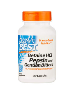 BEST Betaine HCL 650 mg / with Pepsin -amp, Gentian Bitters