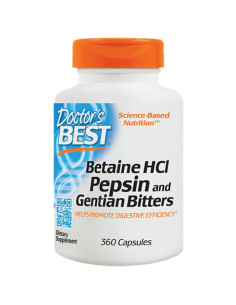 BEST Betaine HCL 650 mg / with Pepsin -amp, Gentian Bitters