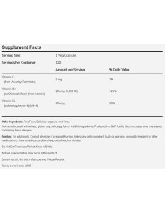 Vitamin D-3 1000 IU + K-2 45 mcg 2
