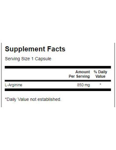 L-Arginine 850 mg / Maximum Strength 2
